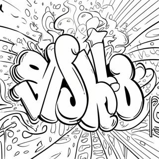 Swear Word Graffiti Coloring Page | Swear Word Graffiti coloring page