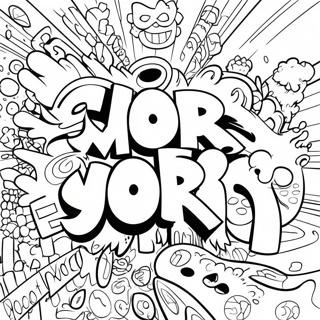 Grafitis De Palabras Groseras Páginas para Colorear