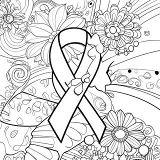 Consapevolezza Sul Cancro Al Seno Pagine da Colorare