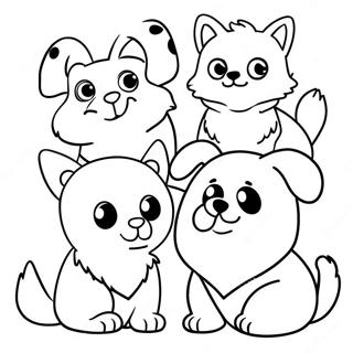 Furry Friends Coloring Page | Furry Friends coloring page