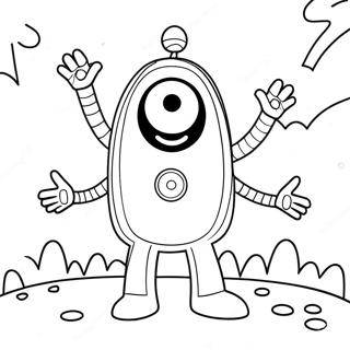Yo Gabba Gabba Coloring Page | Yo Gabba Gabba coloring page
