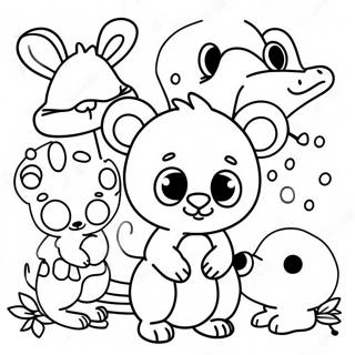 I Spy Colorful Animals Coloring Page | I Spy coloring page