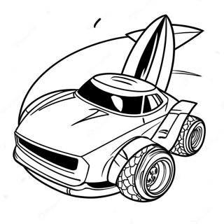 Rocket League Car Racing Coloring Page | Rocket League coloring page