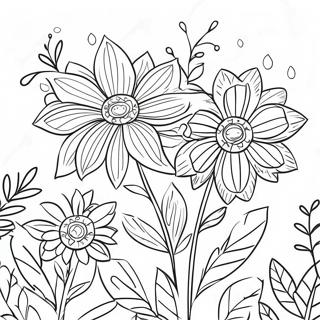 Easy for Seniors Floral Coloring Page | Easy for Seniors coloring page