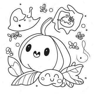 Halloween Kawaii Coloring Pages