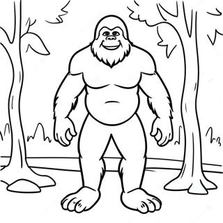 Bigfoot Coloring Page | Bigfoot coloring page