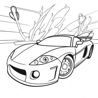 Fast Sports Car Coloring Page | Vehicle coloring page