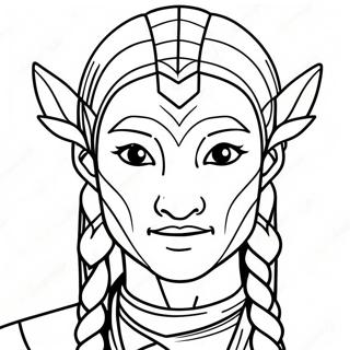 Avatar Character Coloring Page | Avatar coloring page
