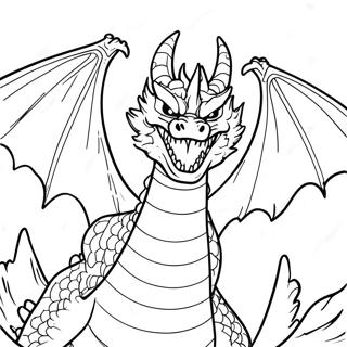 King Ghidorah Coloring Page | King Ghidorah coloring page