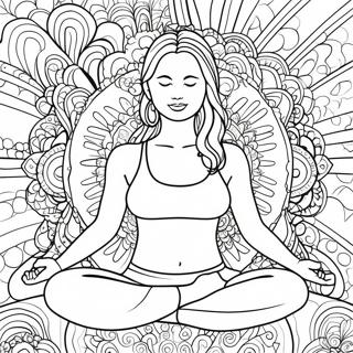 Yoga Coloring Page | Yoga coloring page
