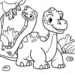 Land Before Time Coloring Page | Land Before Time coloring page