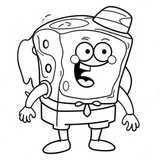 Halloween Spongebob Coloring Page | Halloween Spongebob coloring page