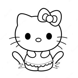 Hola Kitty Y Spiderman Páginas para Colorear