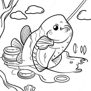 Fishing Coloring Page | Fishing coloring page