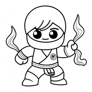 Kai Ninjago Halaman Mewarnai