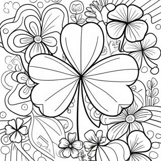 Irish Shamrock Coloring Page | Irish coloring page