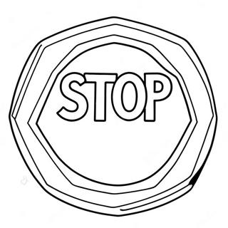 Stop Sign Coloring Page | Stop Sign coloring page