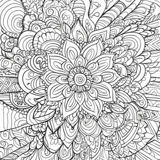 Colorful Sharpie Mandala Coloring Page | Sharpie coloring page
