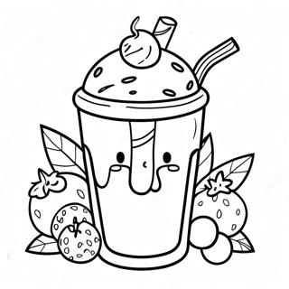 Milkshake Coloring Page | Milkshake coloring page