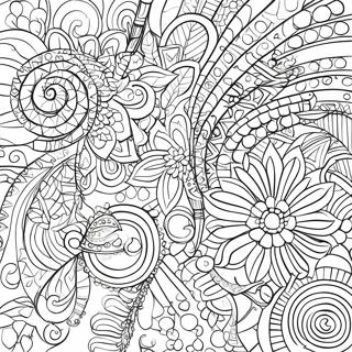 Colorful Mosaic Patterns Coloring Page | Mosaic coloring page