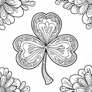 St Patrick's Day Shamrock Coloring Page | St Patrick's Day coloring page
