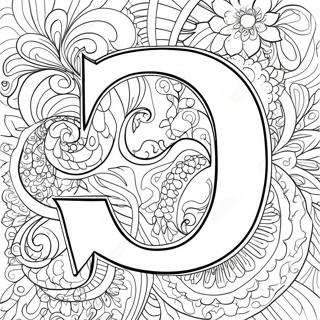 Letter D Coloring Page | Letter D coloring page