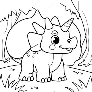 Triceratops Coloring Pages