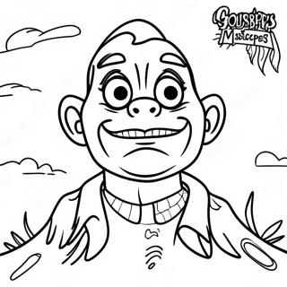 Goosebumps Coloring Page | Goosebumps coloring page