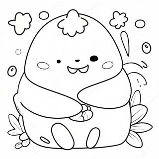 Cute Sumikko Gurashi Characters Coloring Page | Sumikko Gurashi coloring page