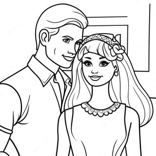 Barbie and Ken Coloring Page | Barbie and Ken coloring page