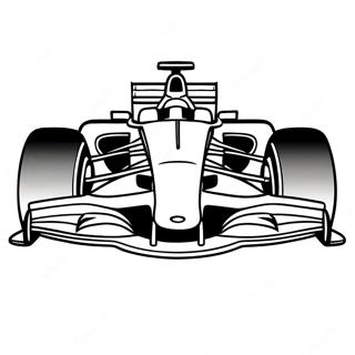 Formula 1 Racing Car Coloring Page | Formula 1 coloring page