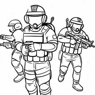 SWAT Team Coloring Page | SWAT Team coloring page