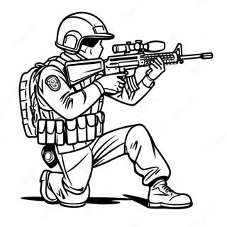 SWAT Team Coloring Pages