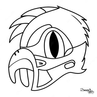 Philadelphia Eagles Mascot Coloring Page | Philadelphia Eagles coloring page