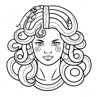 Medusa Coloring Page | Medusa coloring page