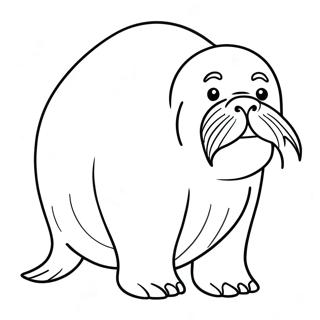 Walrus Coloring Page | Walrus coloring page