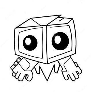 Geometry Dash Character Coloring Page | Geometry Dash coloring page