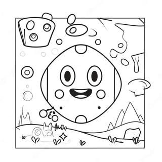 Colorful Geometry Dash Level Coloring Page | Geometry Dash coloring page