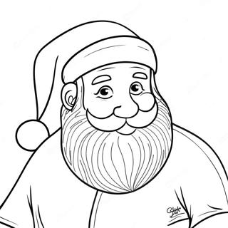 Santa Coloring Page | Santa coloring page