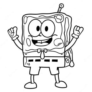 SpongeBob SquarePants Coloring Page | SpongeBob and Patrick coloring page