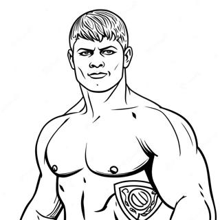 Cody Rhodes Coloring Page | Cody Rhodes coloring page