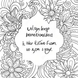 Motivational Quote Coloring Page | Quote for Adults coloring page