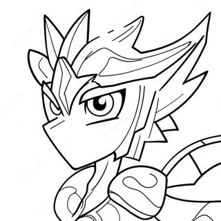 YuGiOh Duel Monsters Coloring Page | YuGiOh coloring page