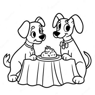 Lady and the Tramp Coloring Page | Lady and the Tramp coloring page