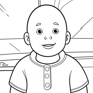 Caillou Coloring Page | Caillou coloring page