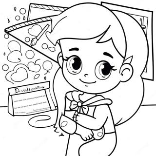 Dork Diaries Coloring Page | Dork Diaries coloring page