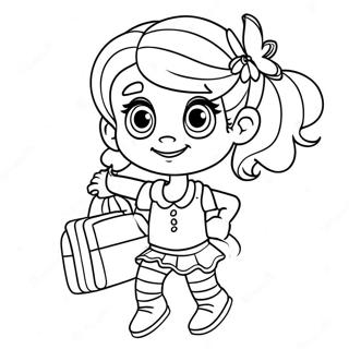 Funny Dork Diaries Character Coloring Page | Dork Diaries coloring page