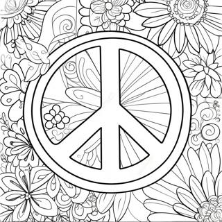 Peace Sign Coloring Page | Peace Sign coloring page