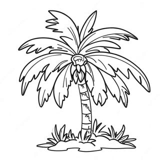 Palm Tree Coloring Page | Palm Tree coloring page