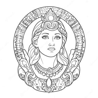 Goddess Coloring Page | Goddess coloring page